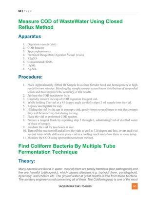 Cod Open Reflux Method Civil engineering lab tests pdf | PDF