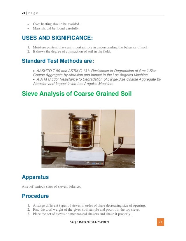 Civil engineering lab tests pdf