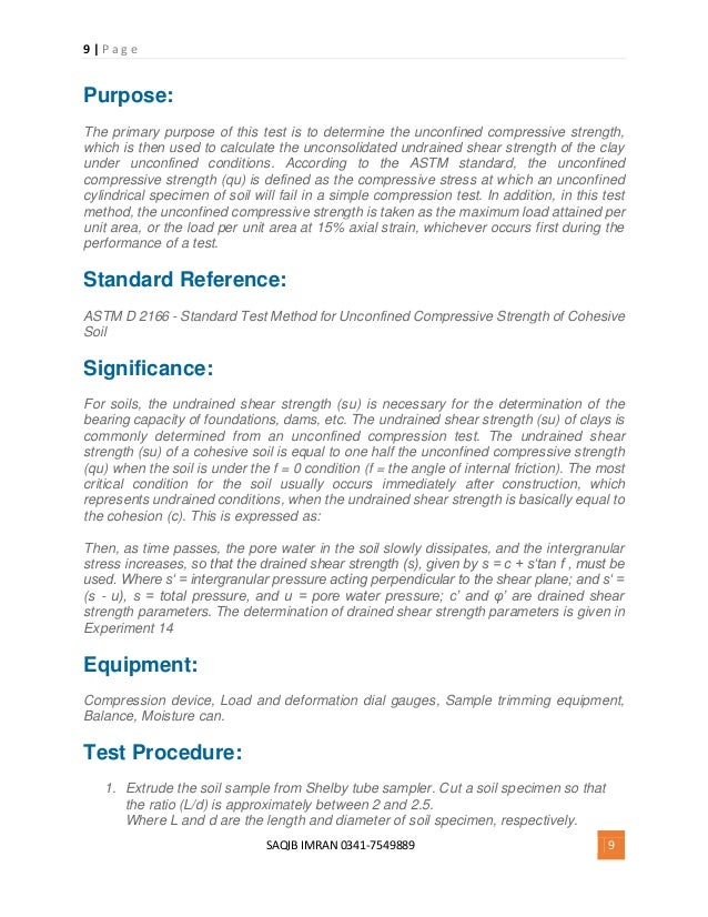 Civil engineering lab tests pdf