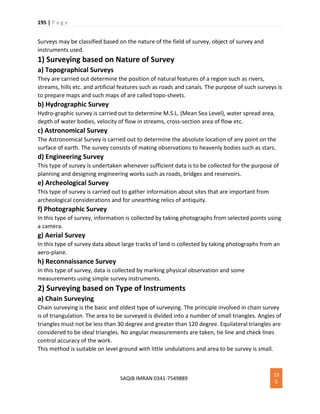 Civil engineering land surveying basics pdf | PDF