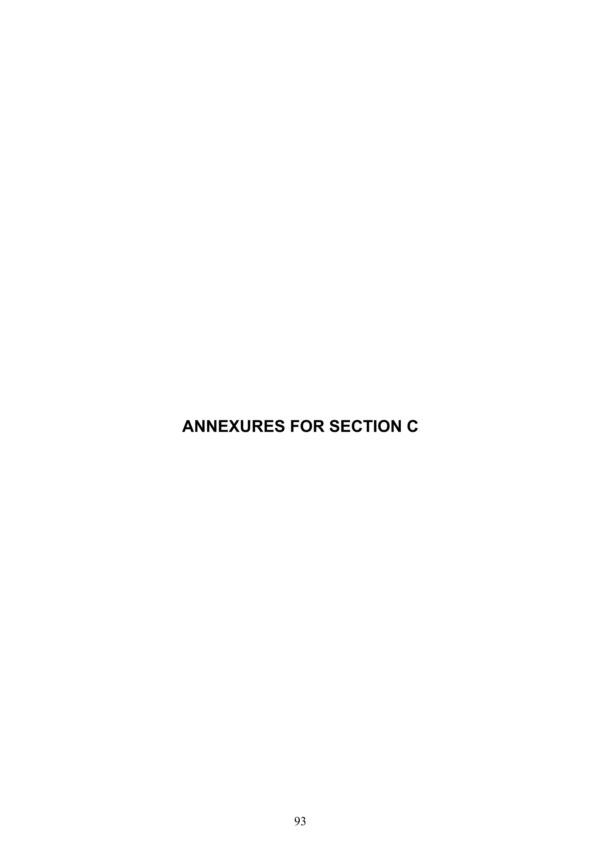 ANNEXURES FOR SECTION C 
93 
 