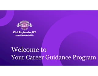Welcome to
Your Career Guidance Program
 