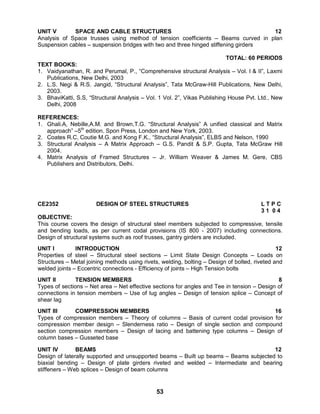 university civil engineering syllabus regulation 2008 | PDF