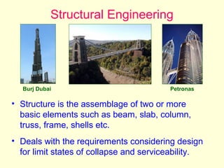 Internal Structure Example Civil Engineering Introduction to Civil Engineering | PPT