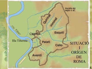 SITUACIÓ  I  ORÍGEN  DE  ROMA Illa Tiberina 
