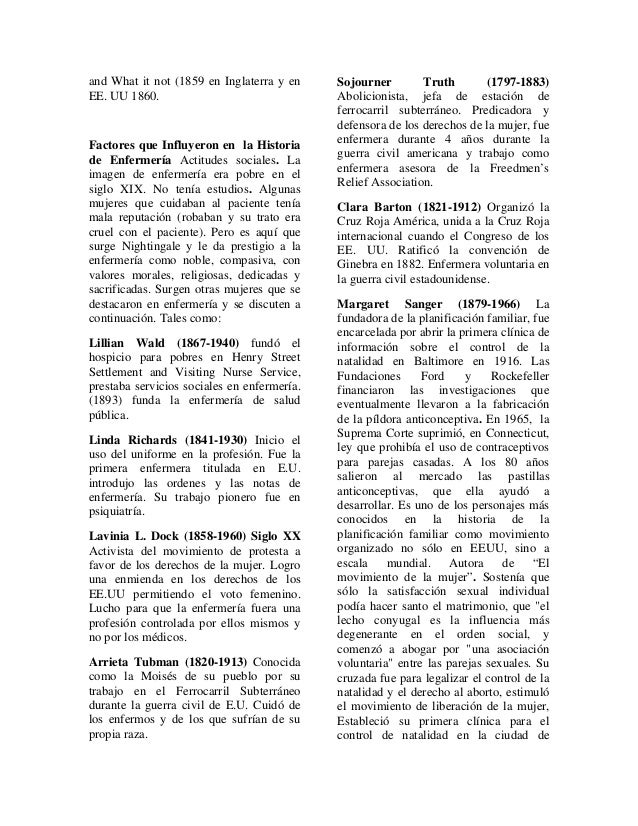 resume de enfermera
