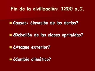 La civilización micénica