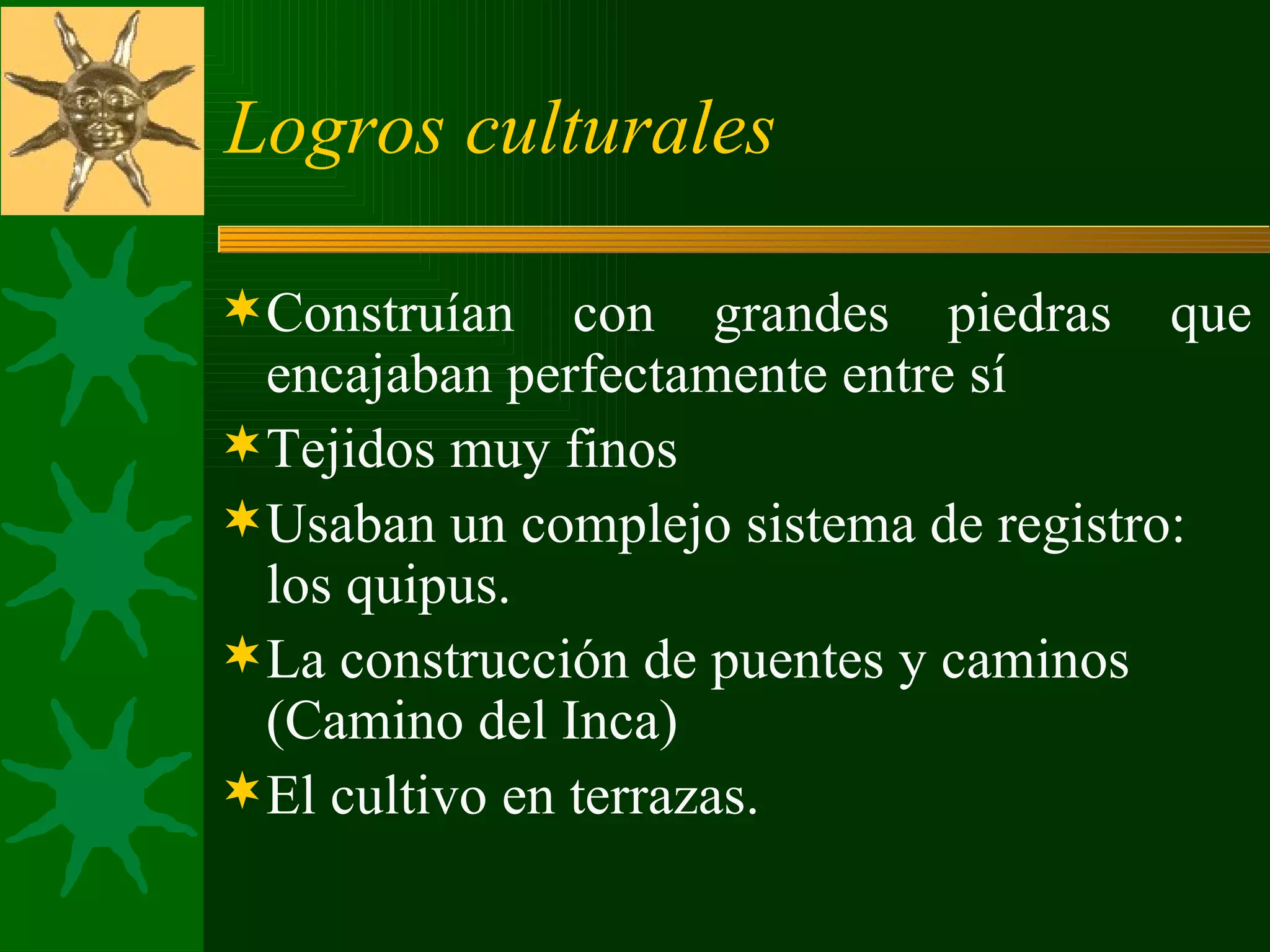Civilizaciones precolombinas-aztecas-mayas-e-incas-1220379804089094-8 | PPT
