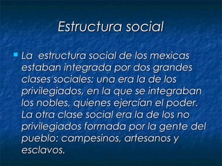Estructura social
 