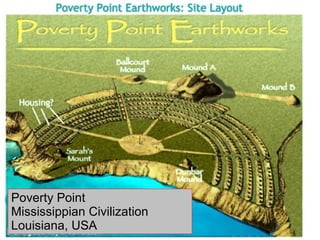 Poverty Point  Mississippian Civilization Louisiana, USA 