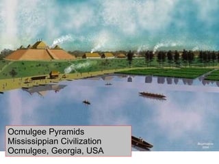 Ocmulgee Pyramids Mississippian Civilization Ocmulgee, Georgia, USA 