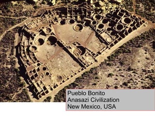 Pueblo Bonito  Anasazi Civilization New Mexico, USA 