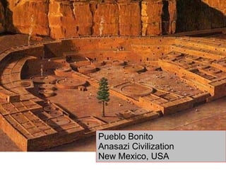 Pueblo Bonito  Anasazi Civilization New Mexico, USA 