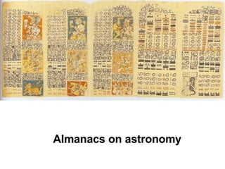 Almanacs on astronomy 