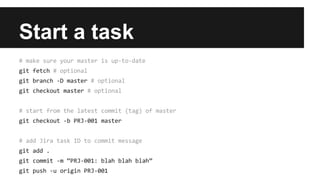 Start a task
 
