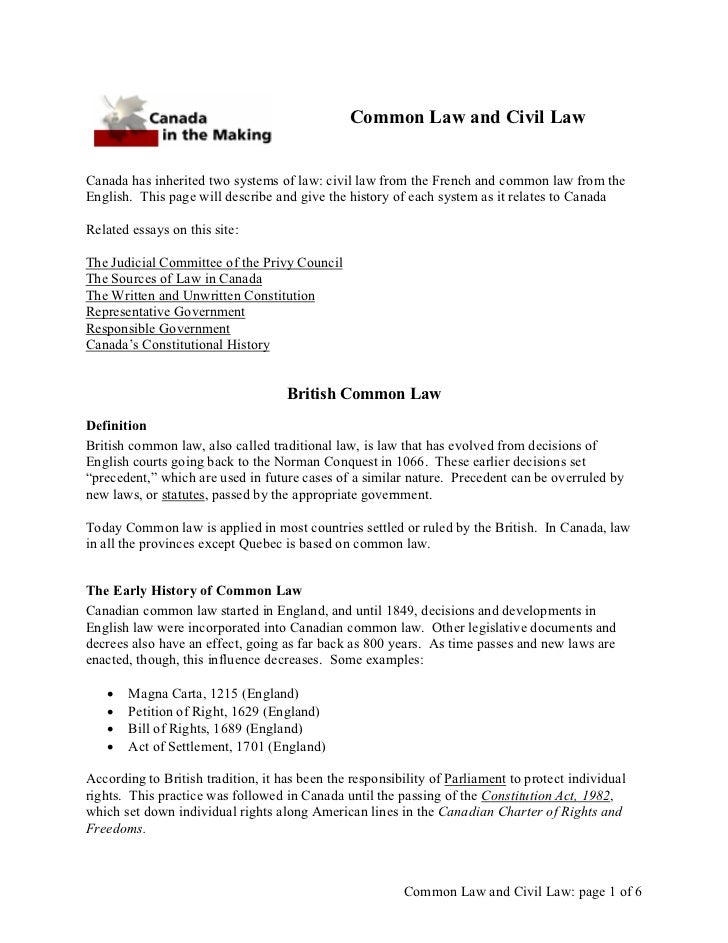 Health And Wellness Essay Common Law And Civil Lawcanada Has Inherited Two Systems Of Law Civil Law From The Proposal Essay Topics Examples also Argumentative Essay Examples For High School Civil Law Essay On Library In English