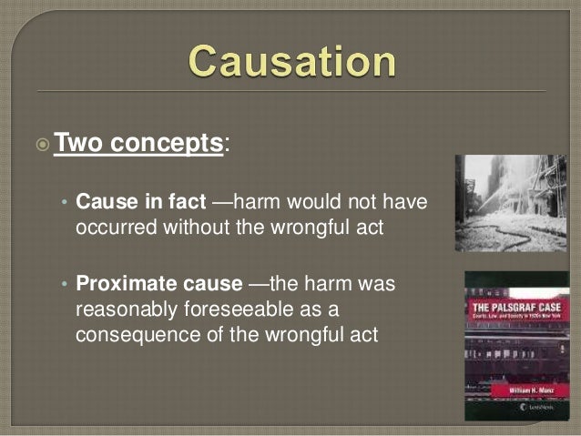 what does causation mean in civil law