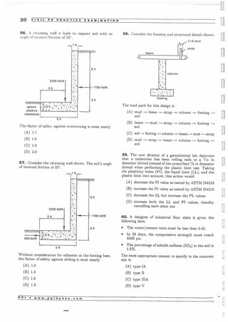 Civil pe practice examination | PDF