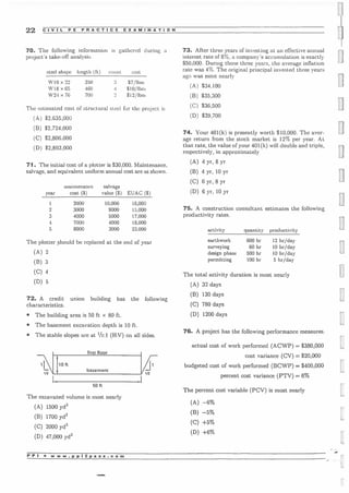 Civil pe practice examination | PDF