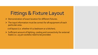 Civil plan and electronic fittings fixture layout | PPT