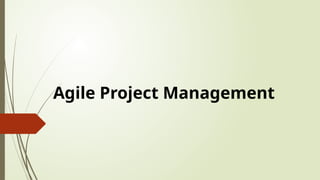 Agile Project Management
 