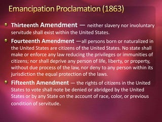 13th Amendment Process Civil Rights | PPTX