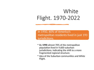 White Flight Examples Civil Rights 21st Century politics and sociology | PPTX