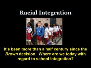Integration Example Civil Rights Civil rights background court cases | PPTX