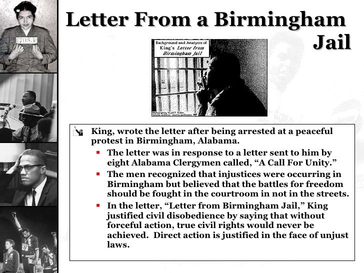 civil rightspowerpoint2 letter from a birmingham jail quotes