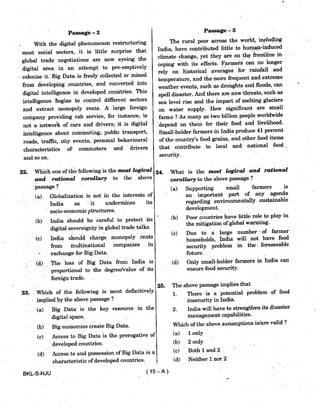 Civil Service 2019 Prelims Previous Question Paper - 2