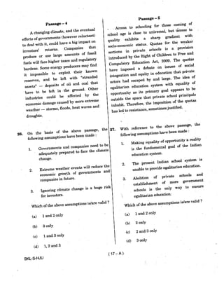 Civil Service 2019 Prelims Previous Question Paper - 2
