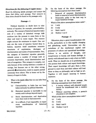Civil Service 2019 Prelims Previous Question Paper - 2