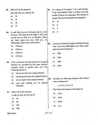 Civil Service 2019 Prelims Previous Question Paper - 2