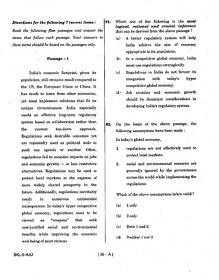 Civil Service 2019 Prelims Previous Question Paper - 2