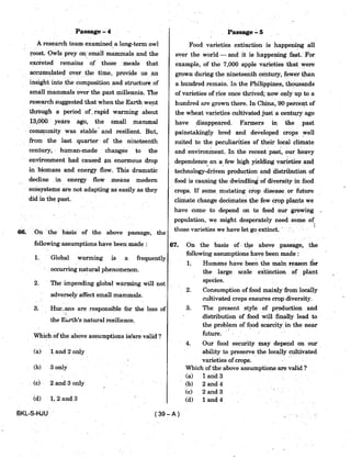 Civil Service 2019 Prelims Previous Question Paper - 2