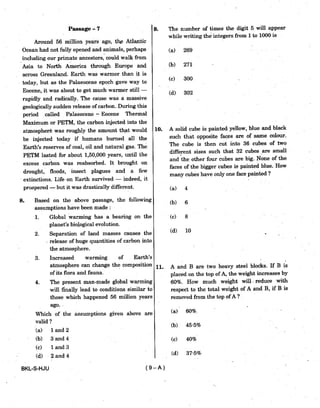 Civil Service 2019 Prelims Previous Question Paper - 2