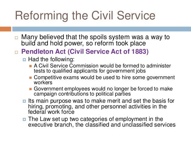 Which Of The Following Was The Main “spoil” In The Spoils System? Civil service and independent agencies