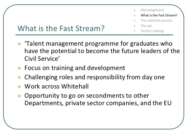 Civil Service Fast Stream