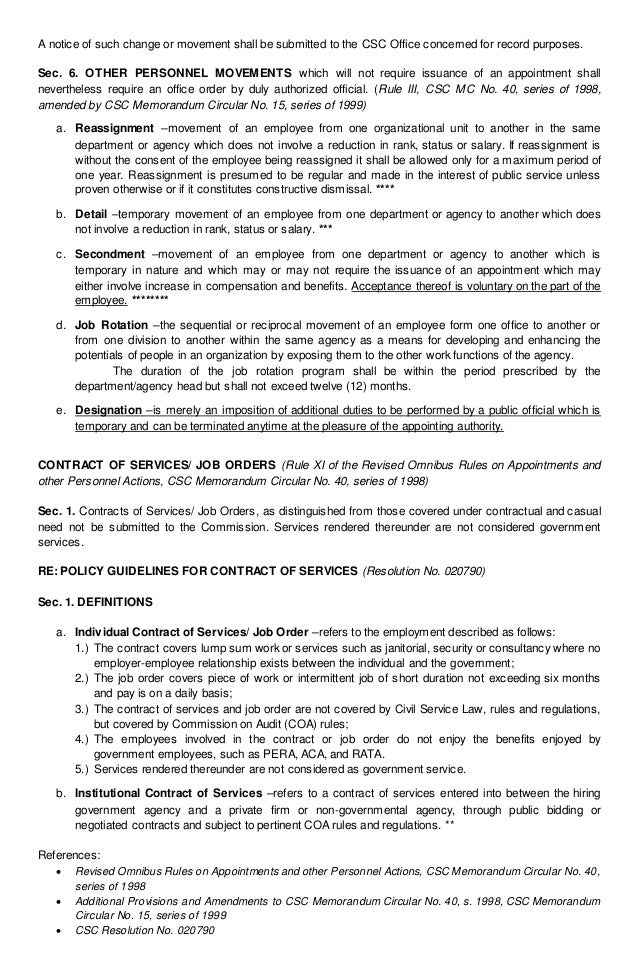 The Civil Service Commission