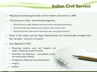 Civil service reforms | PPTX
