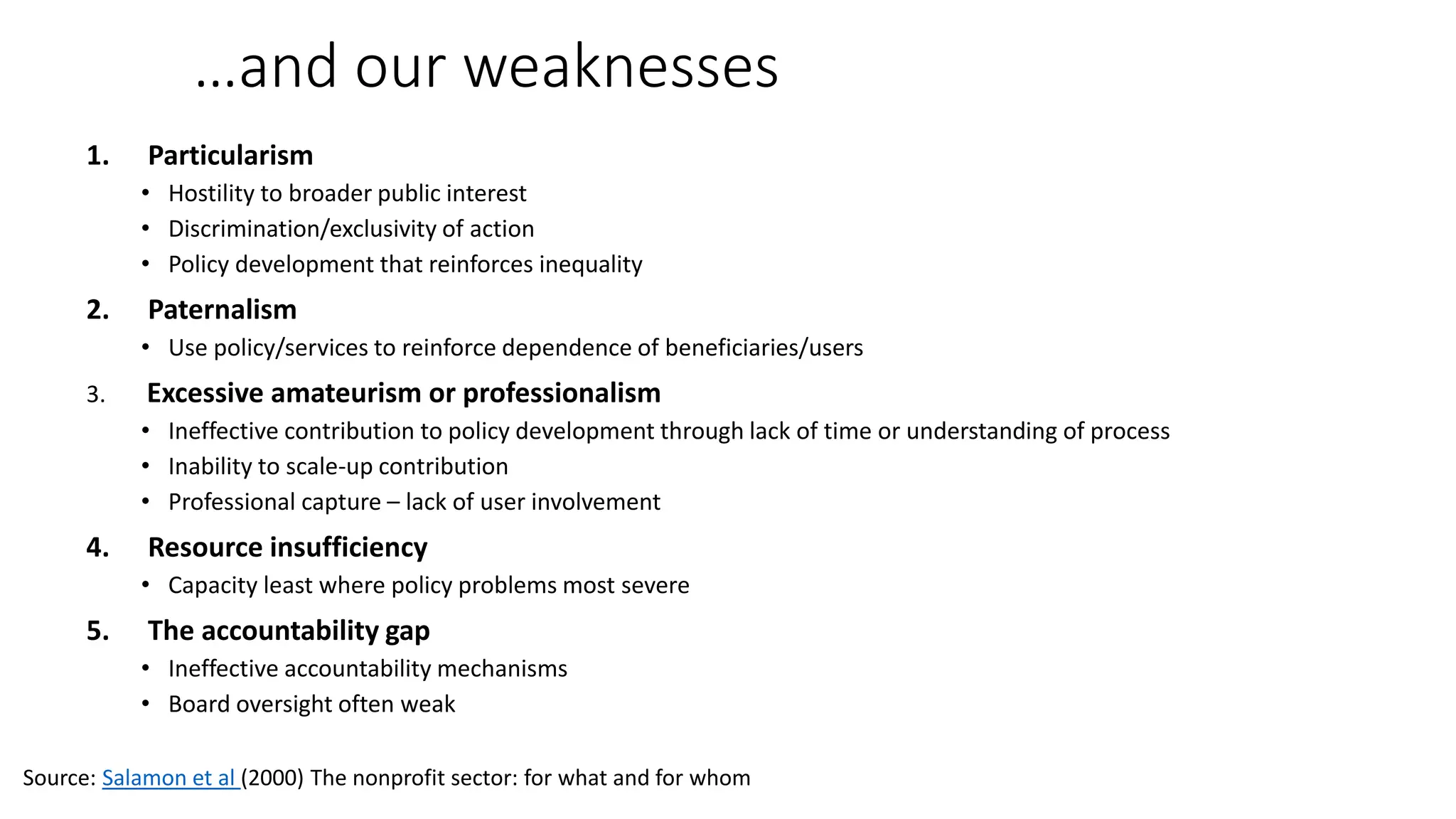 Civil society strengths and weaknesses | PPTX