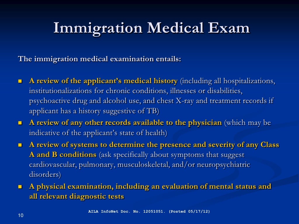 Immigration Medical Exams and the I693 Form