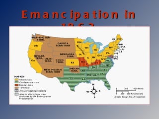 Emancipation in 1863 