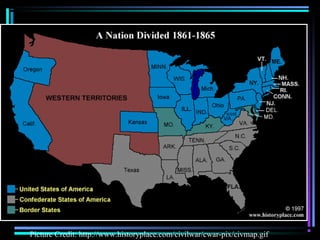 Picture Credit: http://www.historyplace.com/civilwar/cwar-pix/civmap.gif

 