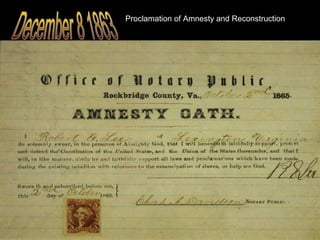 Proclamation of Amnesty and Reconstruction

 