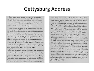 Gettysburg Address 