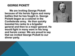 Zachary Taylor RegretDear Hosts,I am sincerely sorry to inform you that among other problems that you may have encountered, my father, the late Zachary Taylor, will not be attending on account of his untimely death after catching fever during his presidency. We all hope the Dinner Party continues without fail to help recognize the heroes of this grave time.