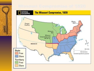 Missouri Compromise of 1820
 