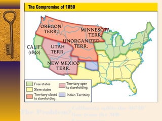 The Problem?
California splits the 36º30’
line from the MO
 