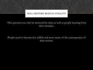 The differences in among the North and South ultimately led to splits in the churches during the Civil War. 